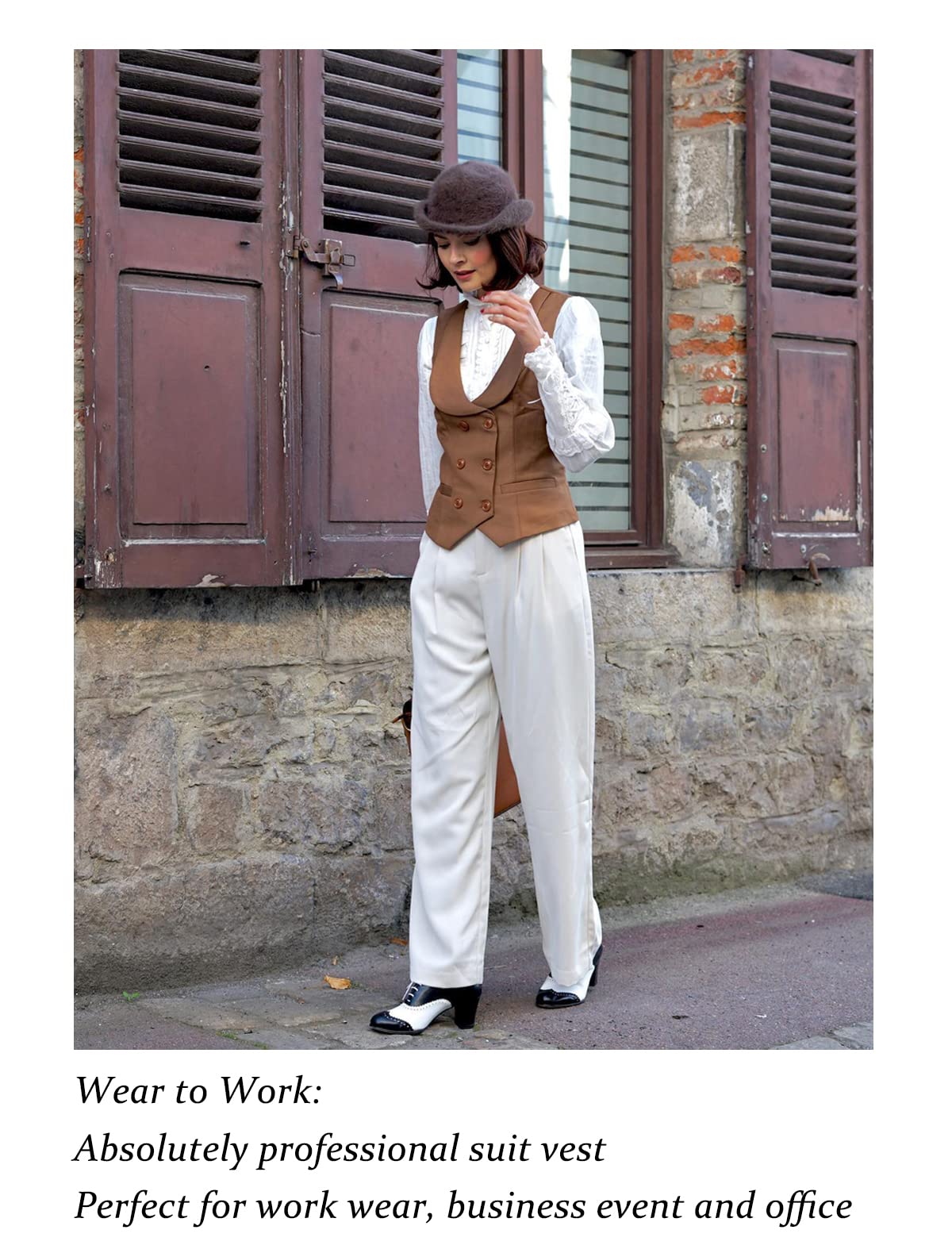 Belle Poque Womens Plus Size Waistcoat Vest Vintage Steampunk Dress Jacket Waistcoat Suit,2XL