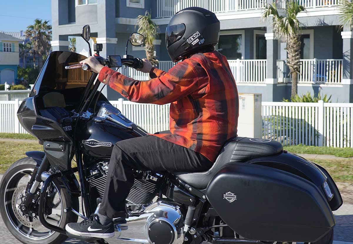 Milwaukee Leather Men’s Motorcycle Flannel Shirt - Aramid Fibers Reinforced Impact Zones w/CE Removable Armor - Large