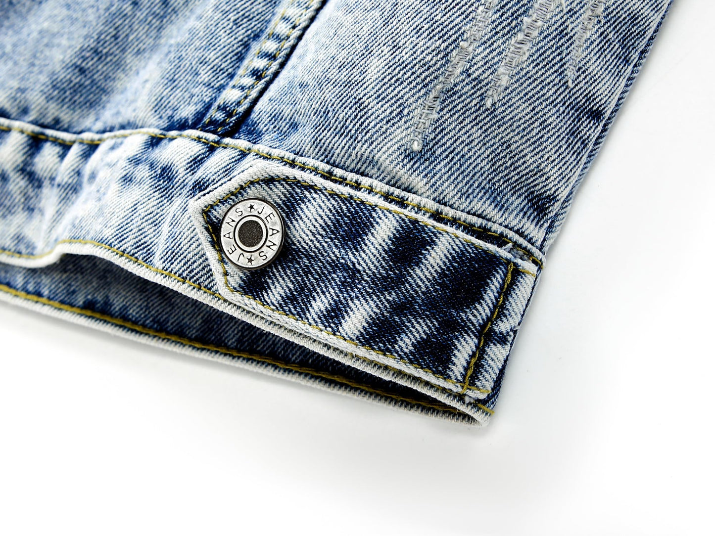 Kedera Denim Jacket for Women Distressed Jean Jackets Button Up Vintage Western Trucker Jacket