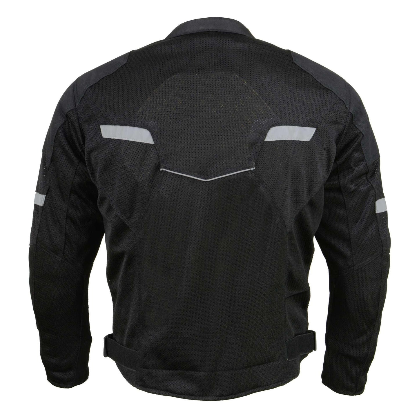 Milwaukee Leather Men’s CE Armored All-Season Motorcycle Jacket – Impact Protection Textile Racer Design - X-Large