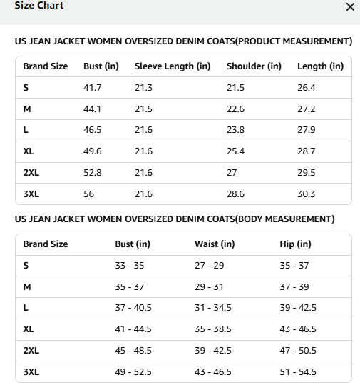 Dokotoo Denim Jacket For Women Casual Trucker Jean Barn Jackets For Women Basic Long Sleeve Denim Jackets Trendy Winter Clothing Barn Coat With Color Block Collar Brown XL