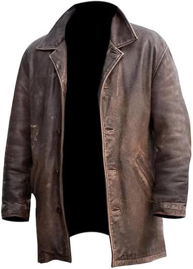 Leder Fashions Men's Super Dean Winchester Vintage Sheep Leather Jacket - Jensen Ackles Natural Genuine Leather Jackets For Men