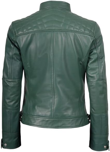 Decrum Leather Jacket Women - chamarras de piel para mujer | [1324224] D1 Green, L