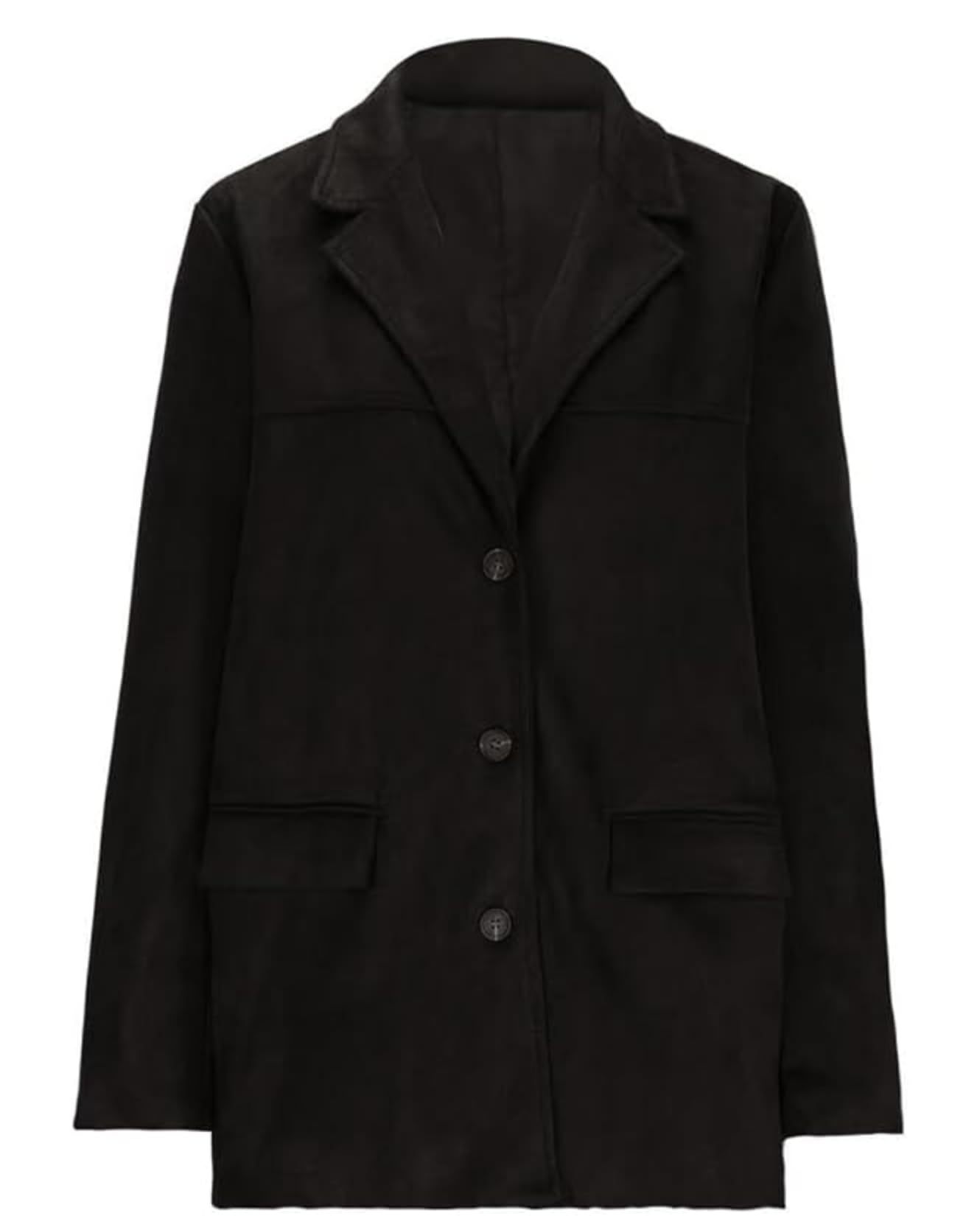 LIZALIG Chic Oversized Leather Jacket Women Brown Leather and Soft Suede Combo for Layering and Casual Outings