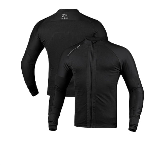 J.A.G. Motorcycle Mesh Shirt for Men with CE Certified Protective Padded Armors | All Season Motorcycle Riding Shirt Black