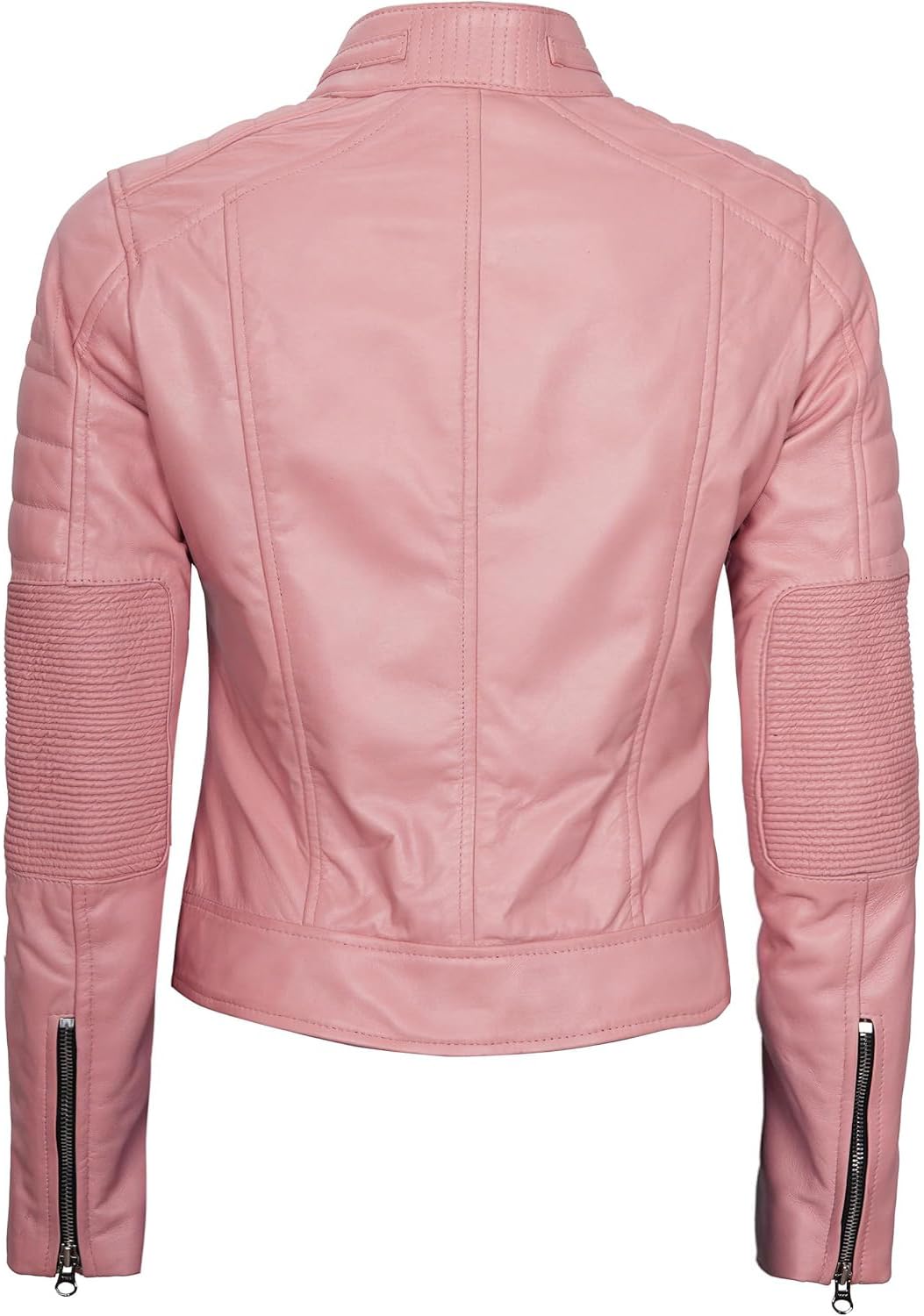 Decrum Disc Leather Jacket Women | [1323954] Cafe Rcr Pink L