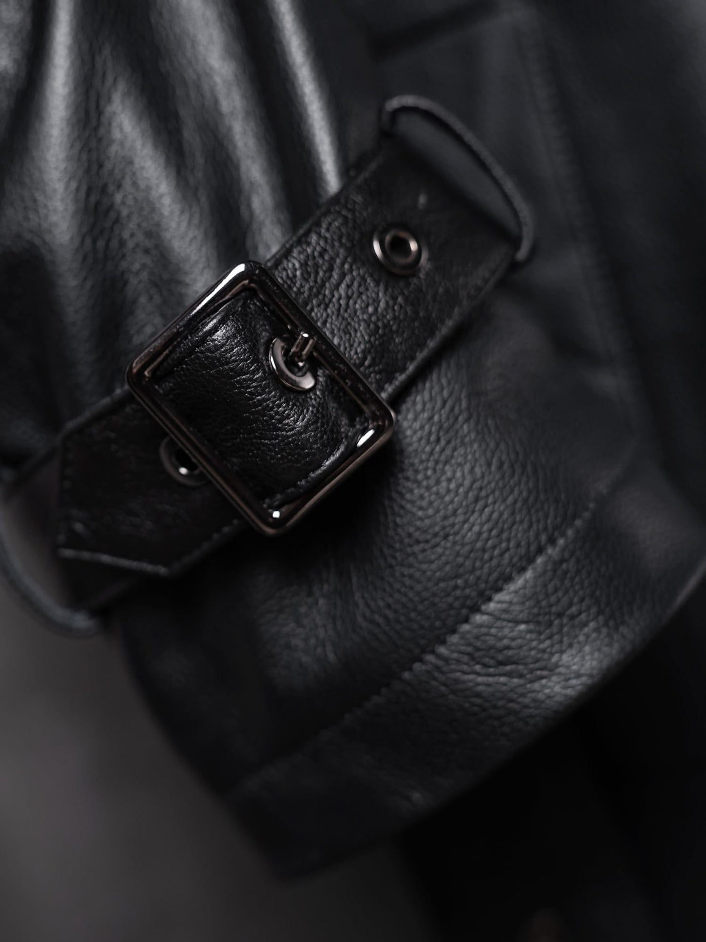 WPKDS Men's Genuine Leather Trench Coat, Mid-Length Double Breasted with Belt, Leather Overcoat Jacket (US, Alpha, XX-Large, Regular, Regular, Black)