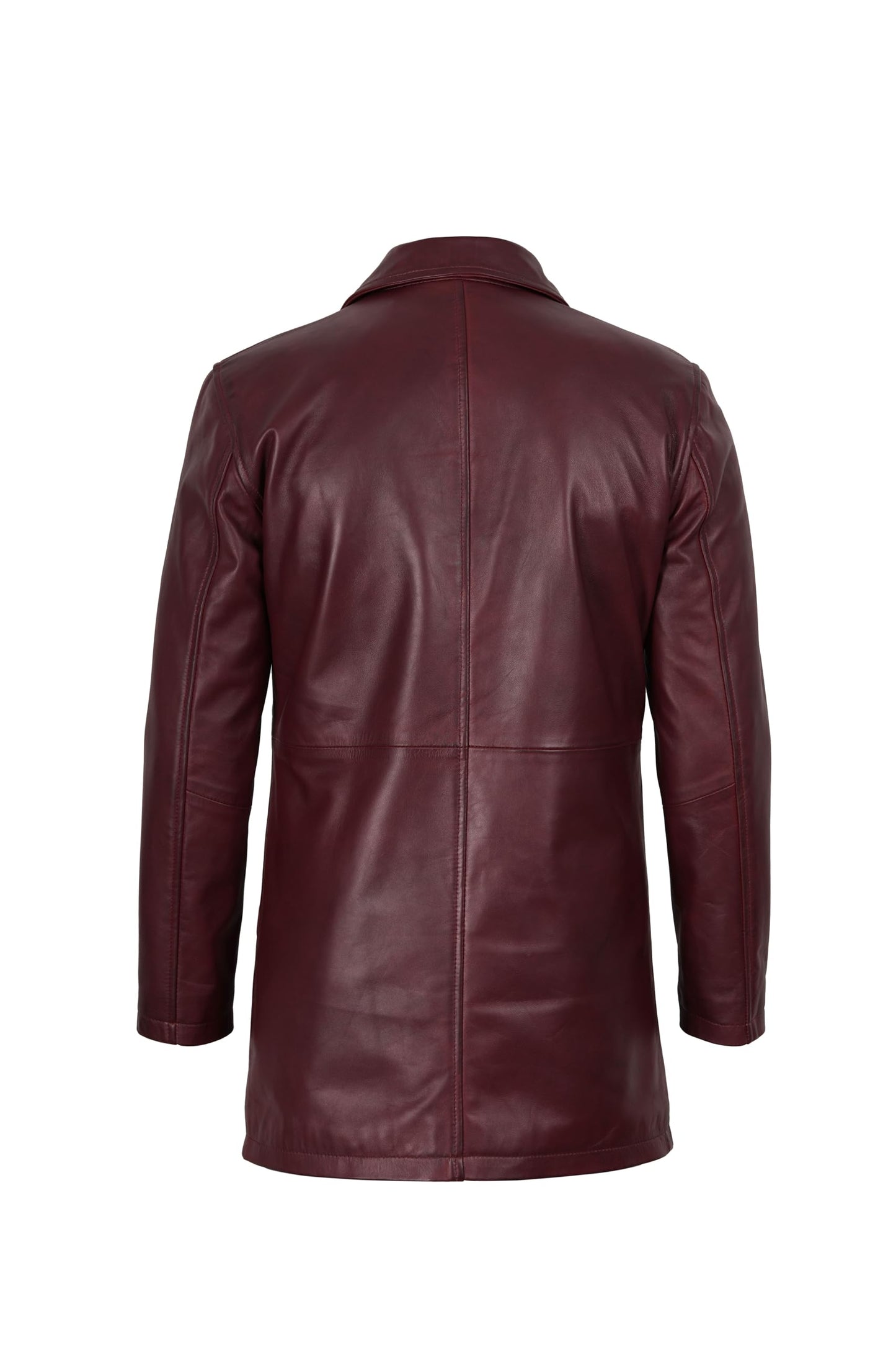 fjackets Genuine Leather Jacket Mens - Real Lambskin Leather Coat Men | [1507112] Suprnatural Maroon Wax, S