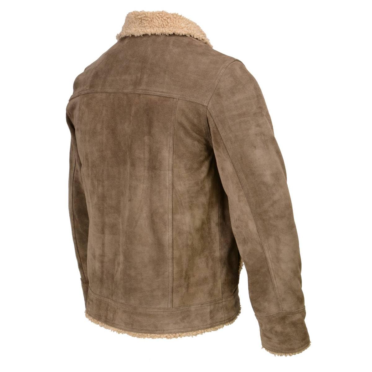 Milwaukee Leather Vintage Men's Classic Suede Leather Fashion Coat Jacket | SFM - Large