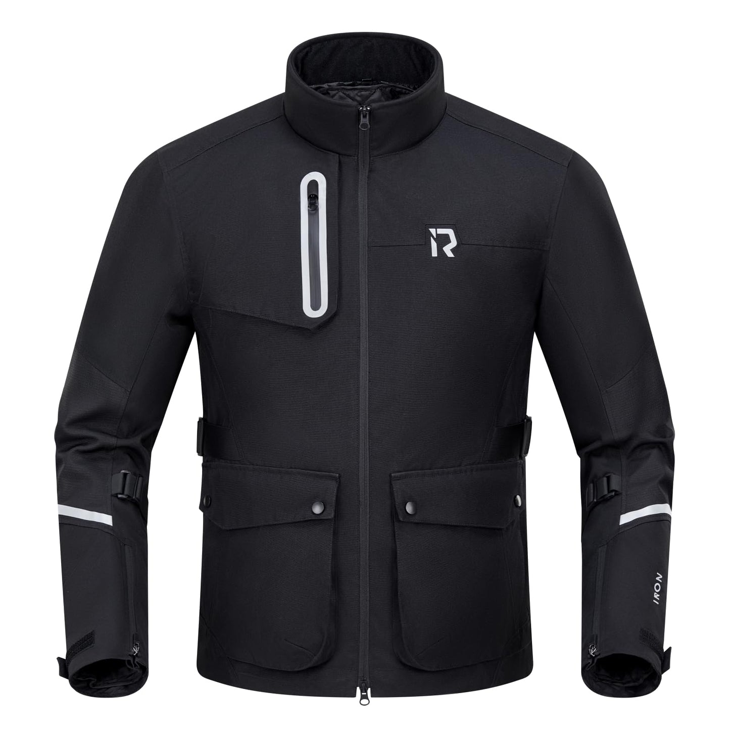 RIDEIRON Motorcycle Riding Jacket with CE Armor