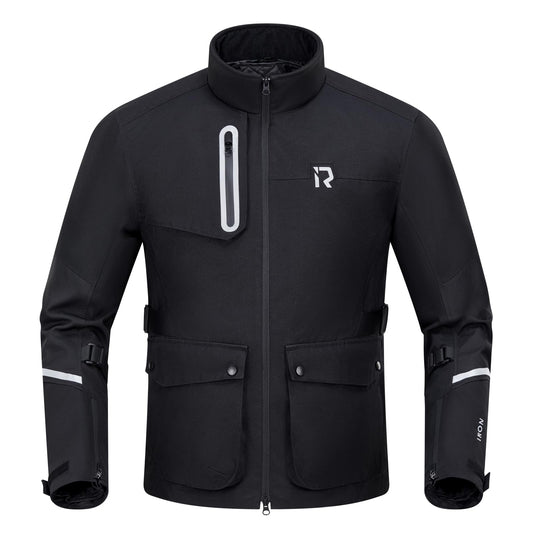 RIDEIRON Motorcycle Riding Jacket with CE Armor