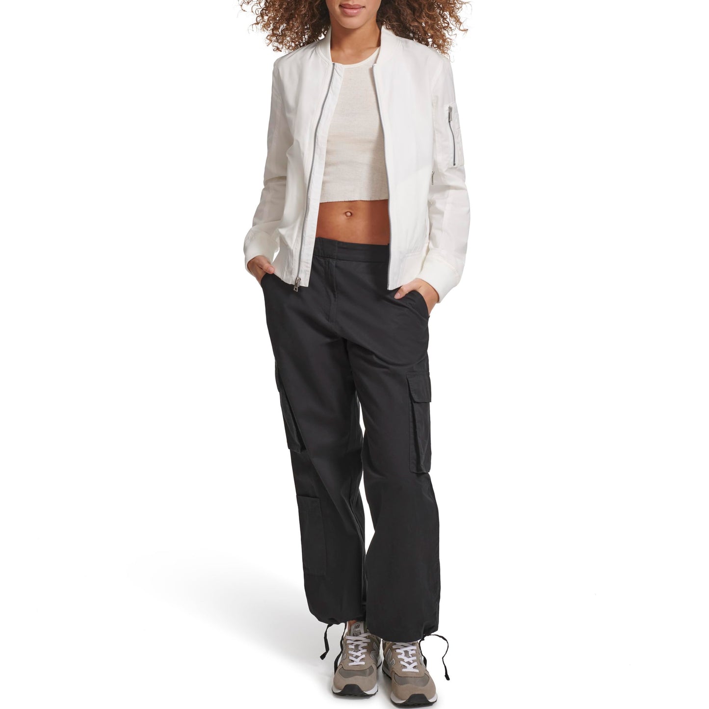 Levi's® Flight Bomber Jacket White Solid SM