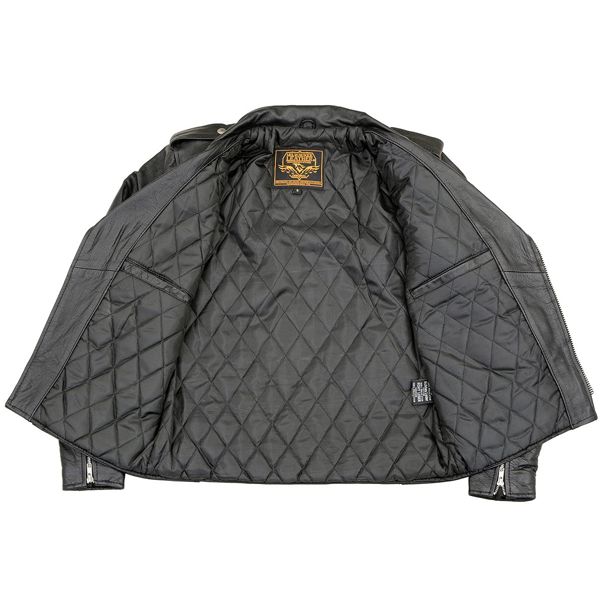 Milwaukee LKM1781-BLK-L Men's Motorcycle Jacket (Black, Large)