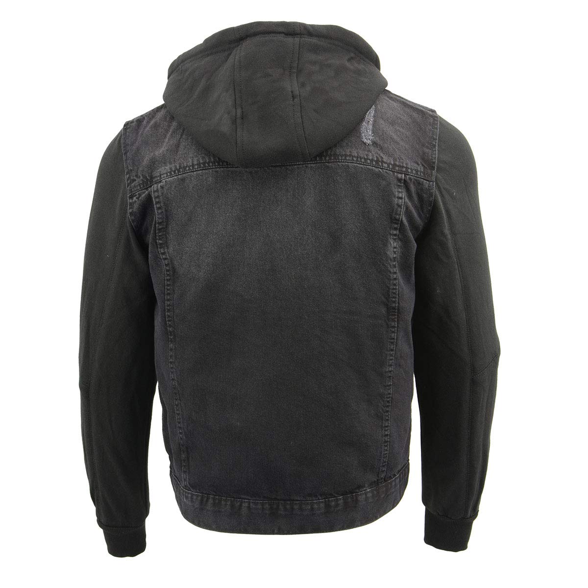 Milwaukee Leather Men's Classic Motorcycle Denim Jacket For All Weather and Riding - Large