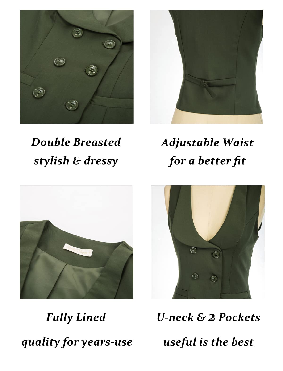 Belle Poque Womens Plus Size Waistcoat Vest Vintage Steampunk Dress Jacket Waistcoat Suit,2XL