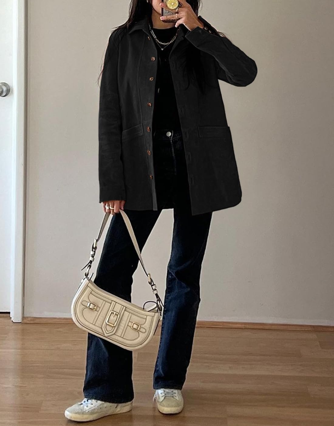 Tankaneo Womens Faux Suede Jackets