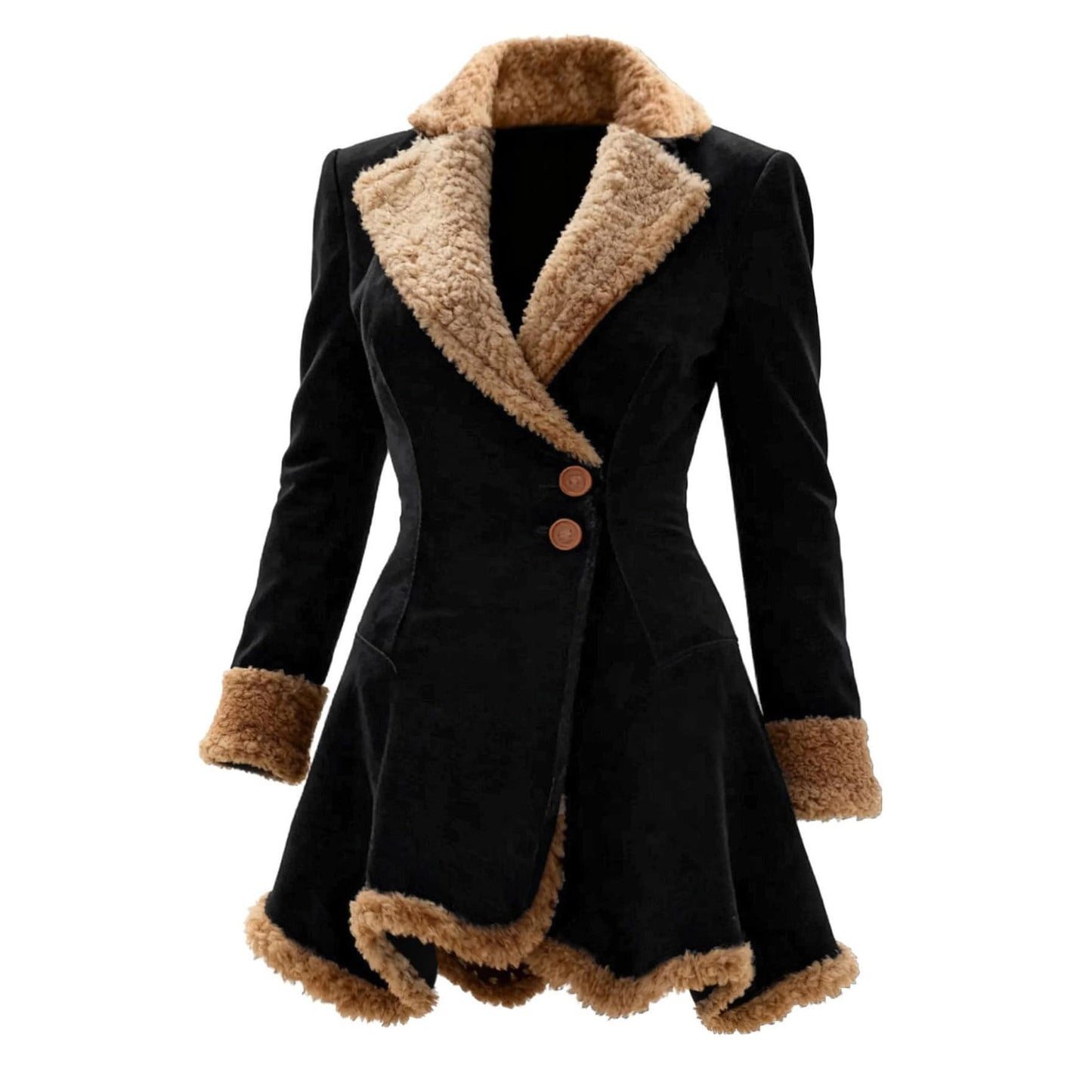 utcoco Womens Sherpa Lined Suede Jacket 2026 Fall Fashion Outfits Slim-Fit Faux leather Fleece Jackets Winter Coats (Medium, Black)