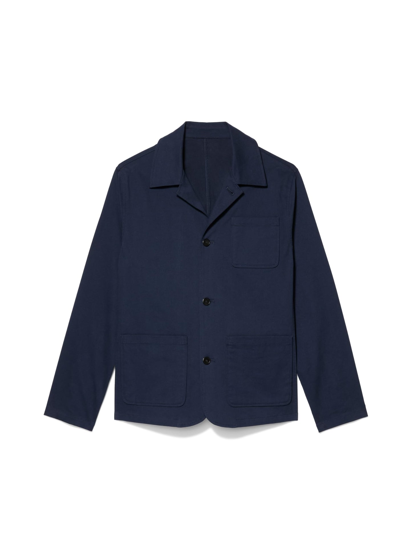 Michael Kors Men's Cotton Linen Chore Coat, Midnight, X-Large