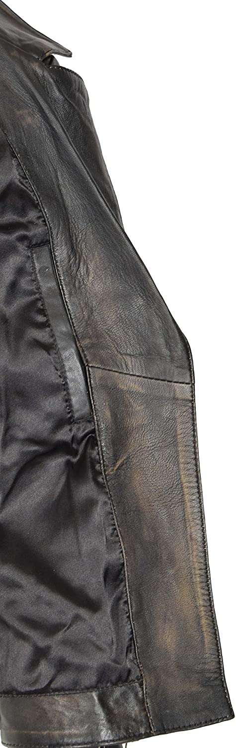 Crafter Womens Genuine Lambskin Leather Jacket | Classic rider leather jacket | Black Leather Jacket Women | Womens Leather Jacket