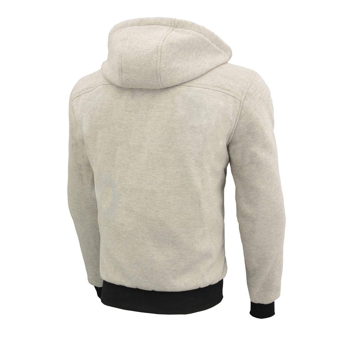 Milwaukee Leather Men's Streetguard Riding Hoodie - Aramid Reinforced with CE Shoulder and Elbow Armor