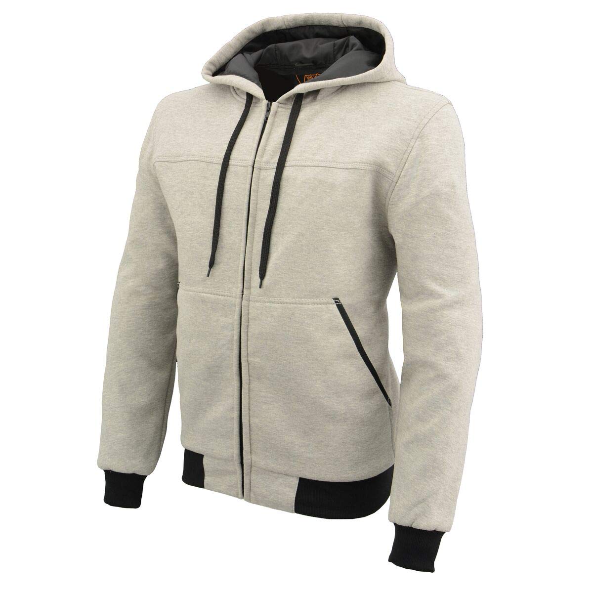 Milwaukee Leather Men's Streetguard Riding Hoodie - Aramid Reinforced with CE Shoulder and Elbow Armor