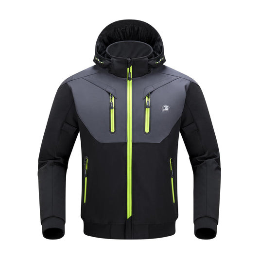 BORLENI Motorcycle Jacket Men with Hood CE Approved