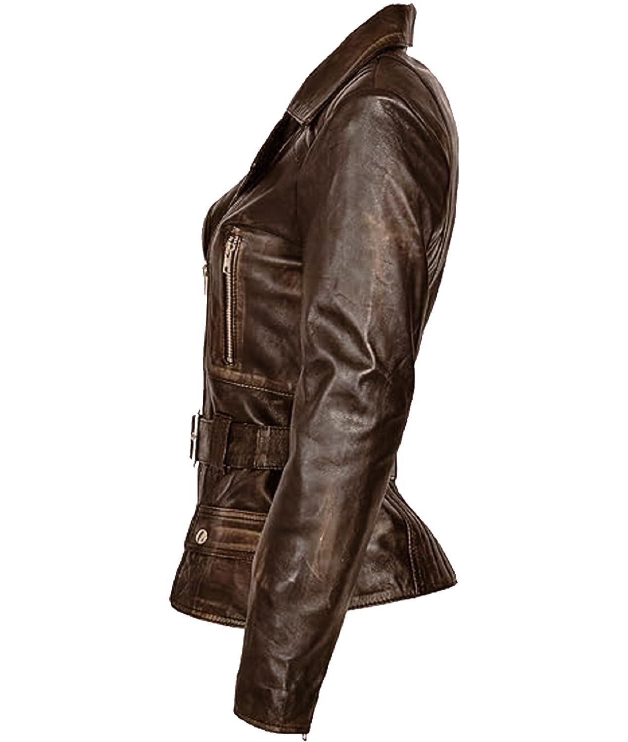 Womens Genuine Lambskin Leather Jacket | Classic rider leather jacket | Black Leather Jacket Women | Womens Leather Jacket (US, Alpha, 4x_l, Regular, Regular, Brown Coat)