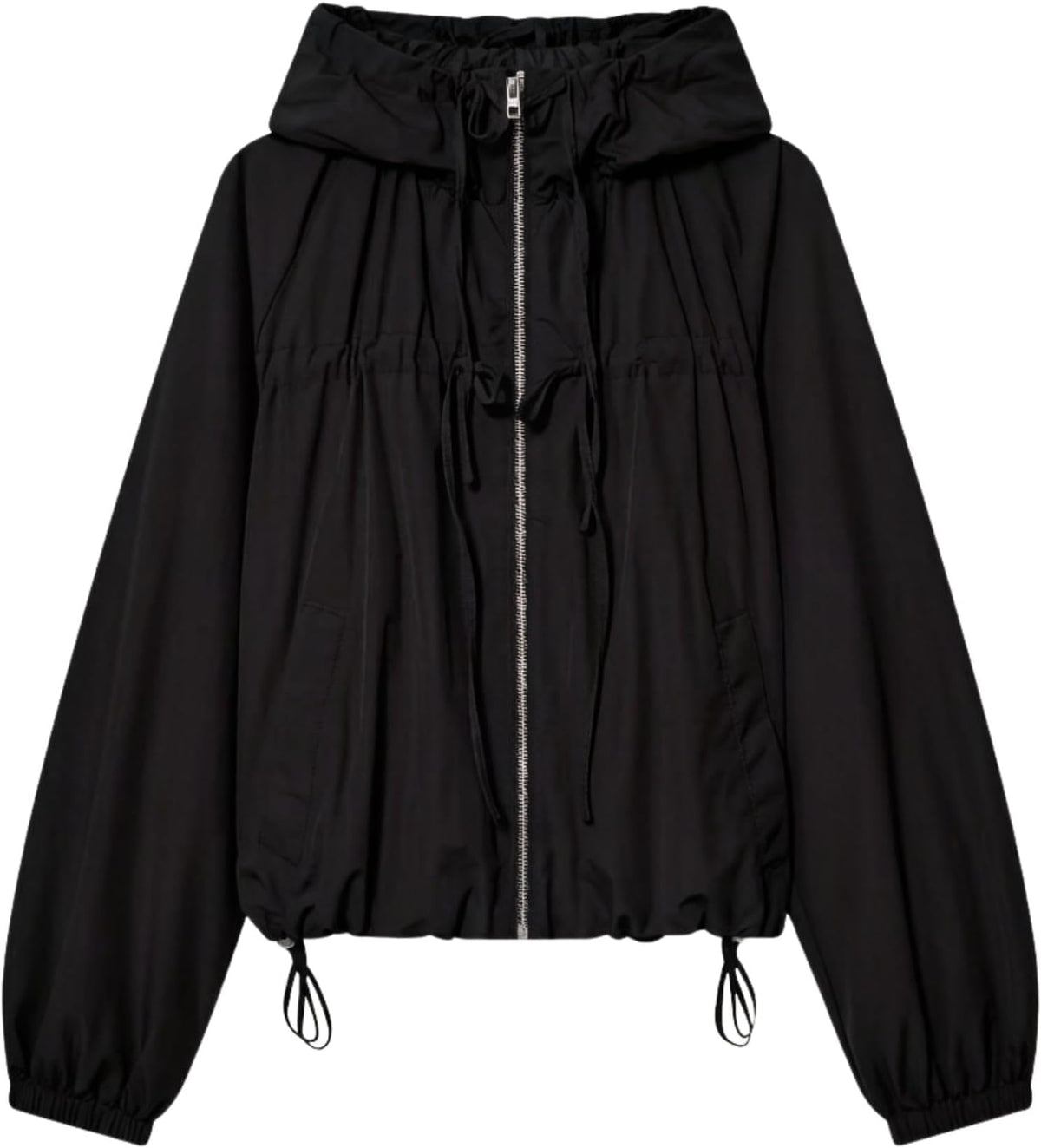 MOVYRA Womens Hooded Bomber Jacket Windbreaker Lightweight Outwear Coats