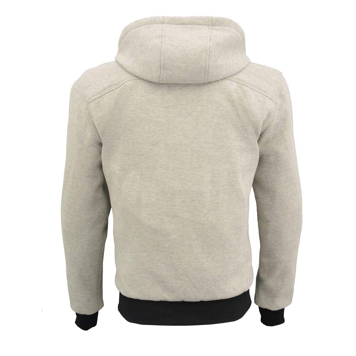 Milwaukee Leather Men's Streetguard Riding Hoodie - Aramid Reinforced with CE Shoulder and Elbow Armor