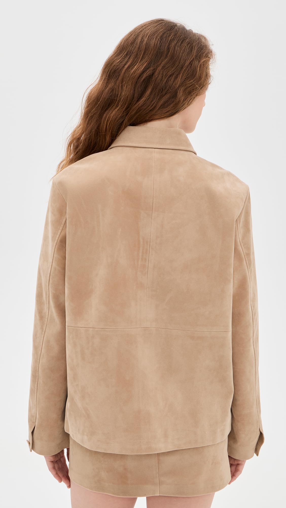 JOE'S JEANS Women's The Vegan Suede Chore Coat, Camel, S