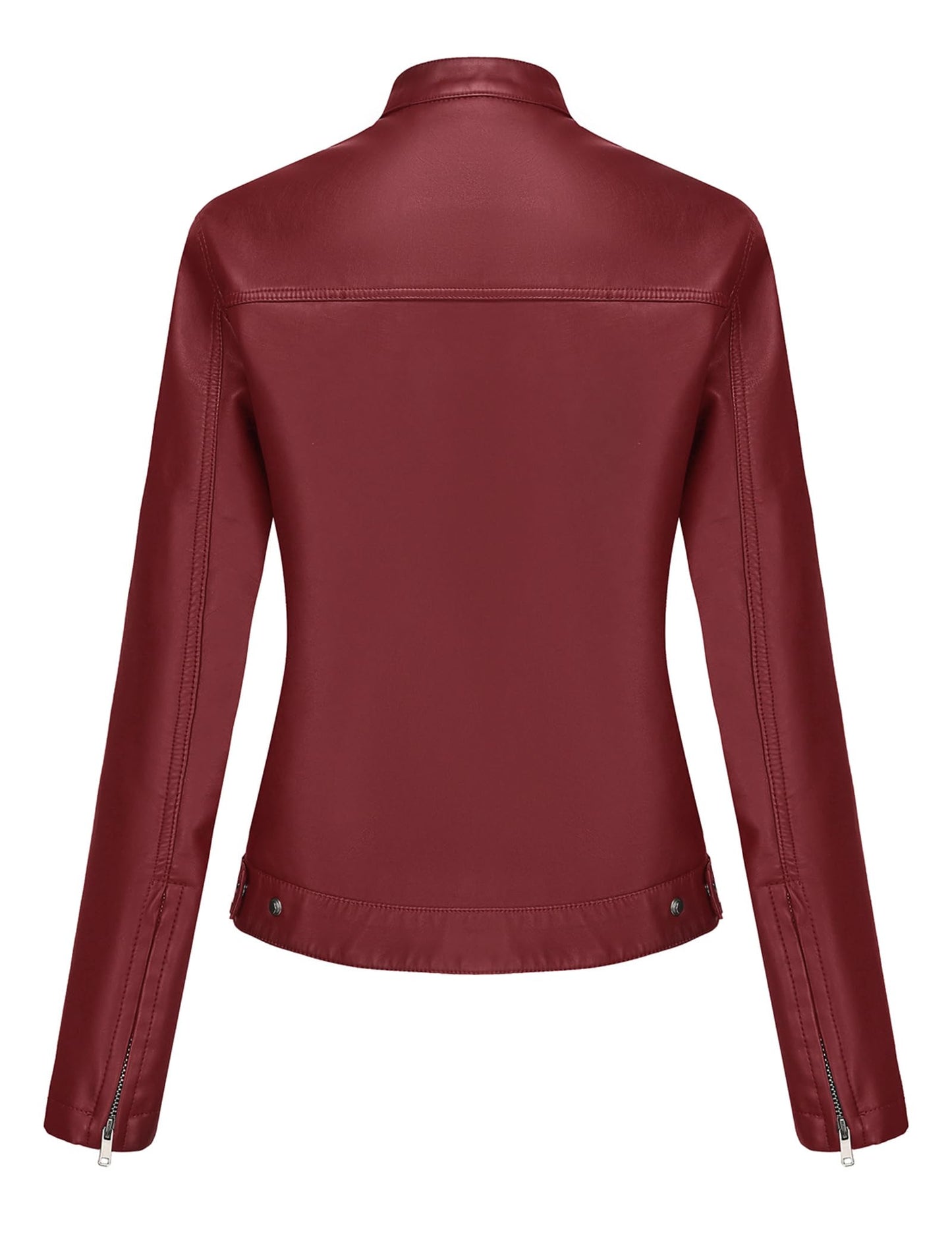 Arkgene Leather Jacket Women Faux Leather Jackets Motorcycle Biker Bomber Outwear Coat