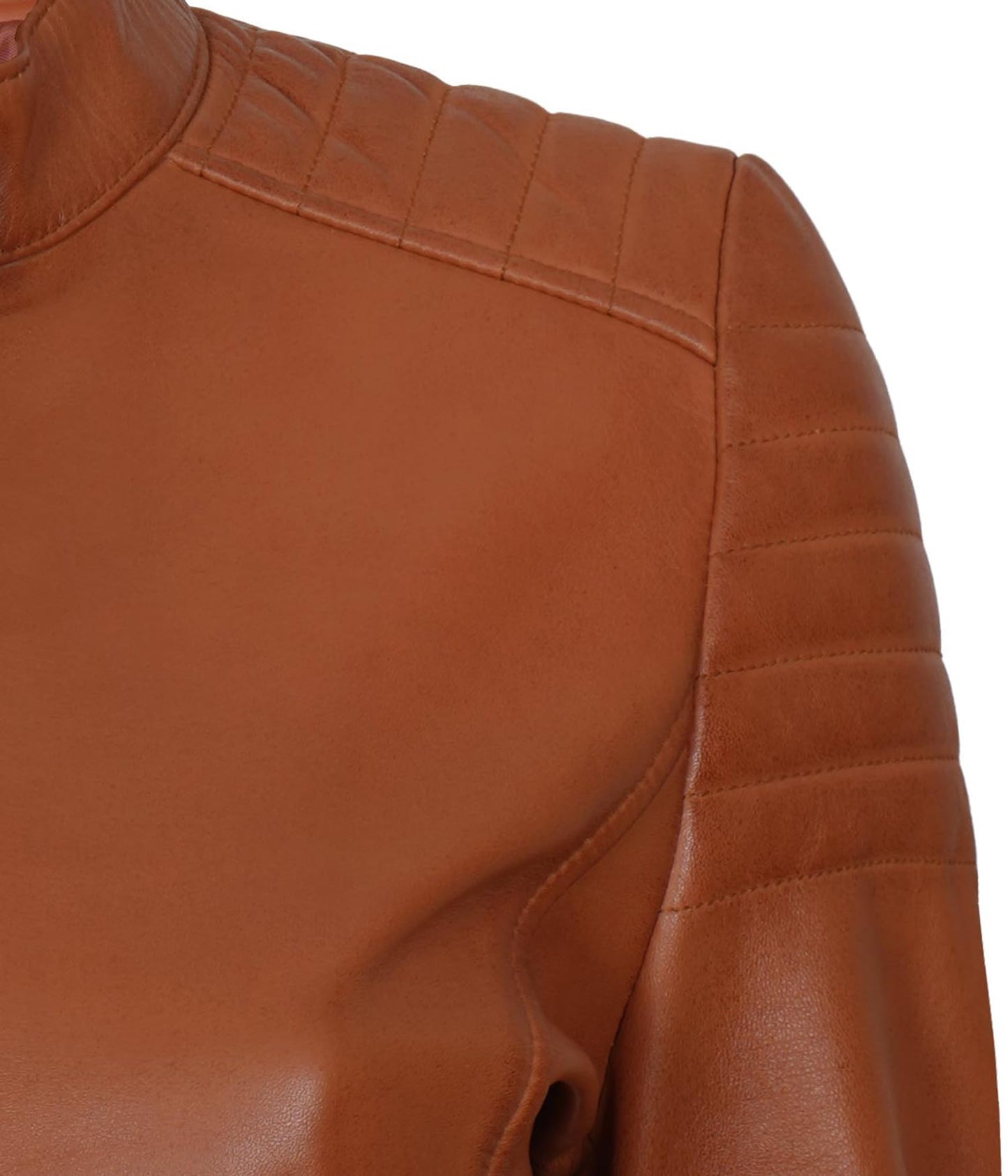 Decrum Disc Brown Leather Jacket Women - Women's Leather Jacket | [1300952] Carrie Brown, S