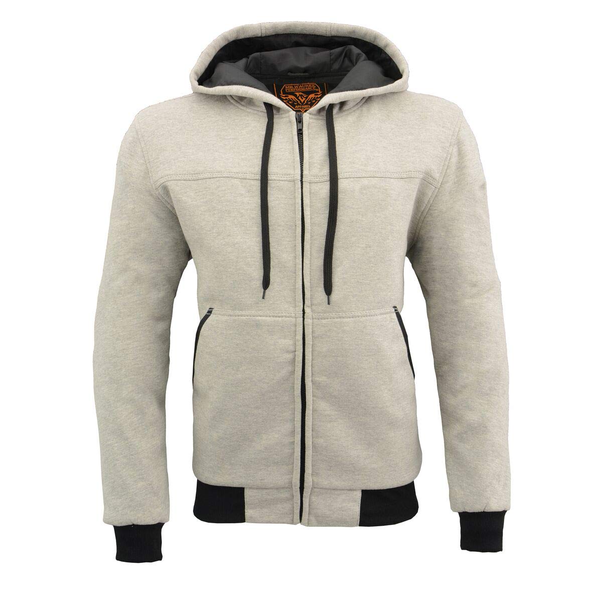 Milwaukee Leather Men's Streetguard Riding Hoodie - Aramid Reinforced with CE Shoulder and Elbow Armor