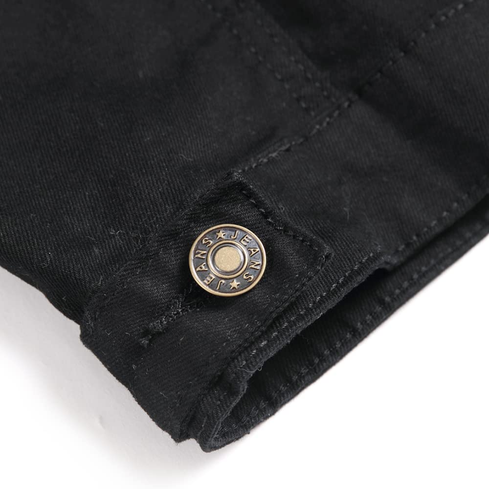 Ginsiom Gisiom Punk Vest,Black Denim Rocker Vest For Men 80'S Sleeveless Biker Jean Jacket Motorcycle Metal Shirt Xl