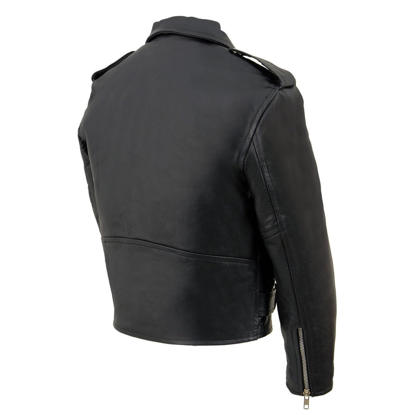 Milwaukee Leather Kids Uni-Sex Classic Leather Jacket - Biker Style - Medium
