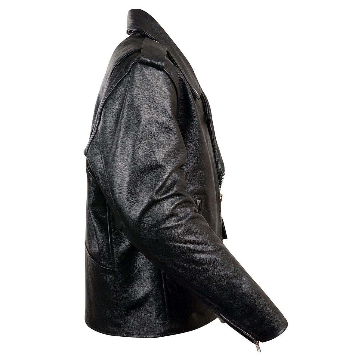 Milwaukee LKM1781-BLK-L Men's Motorcycle Jacket (Black, Large)