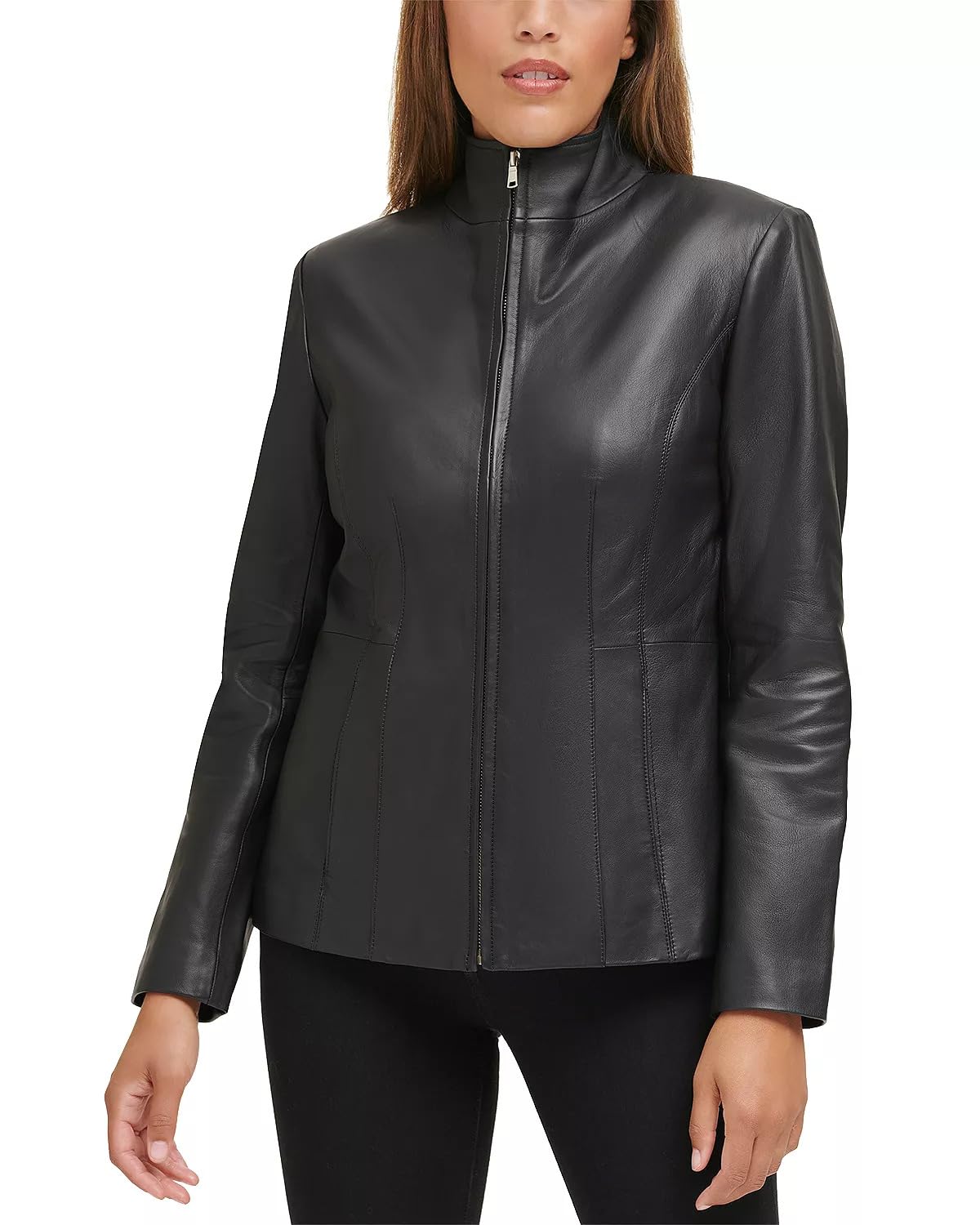 COLE HAAN Women's Outerwear JACKET/COAT,BLACK,MEDIUM