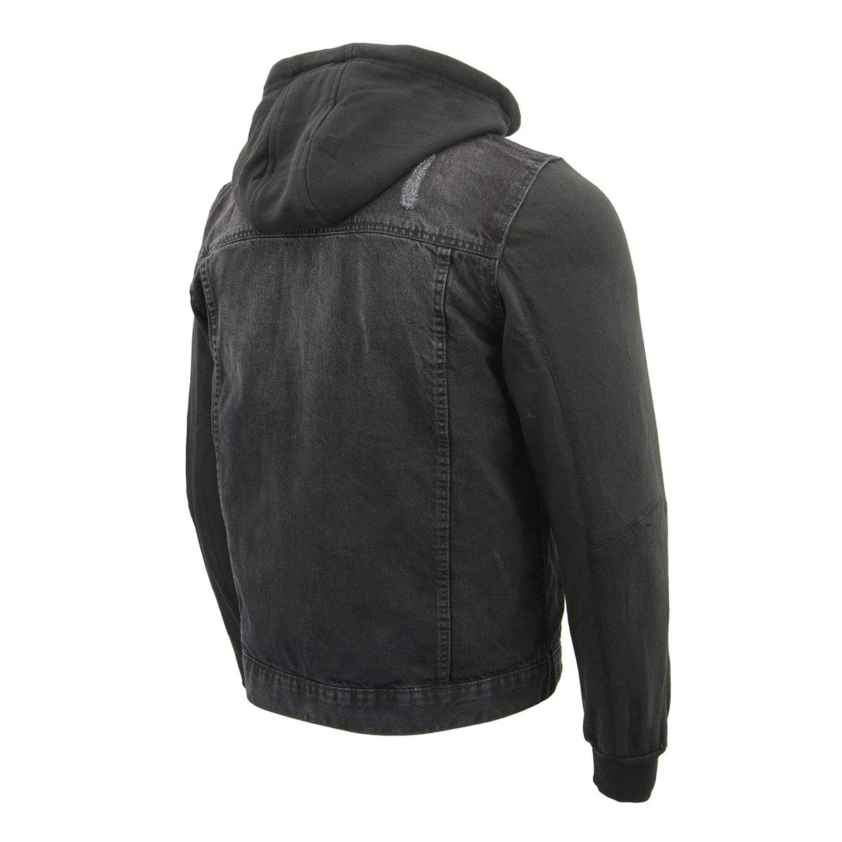 Milwaukee Leather Men's Classic Motorcycle Denim Jacket For All Weather and Riding - Large