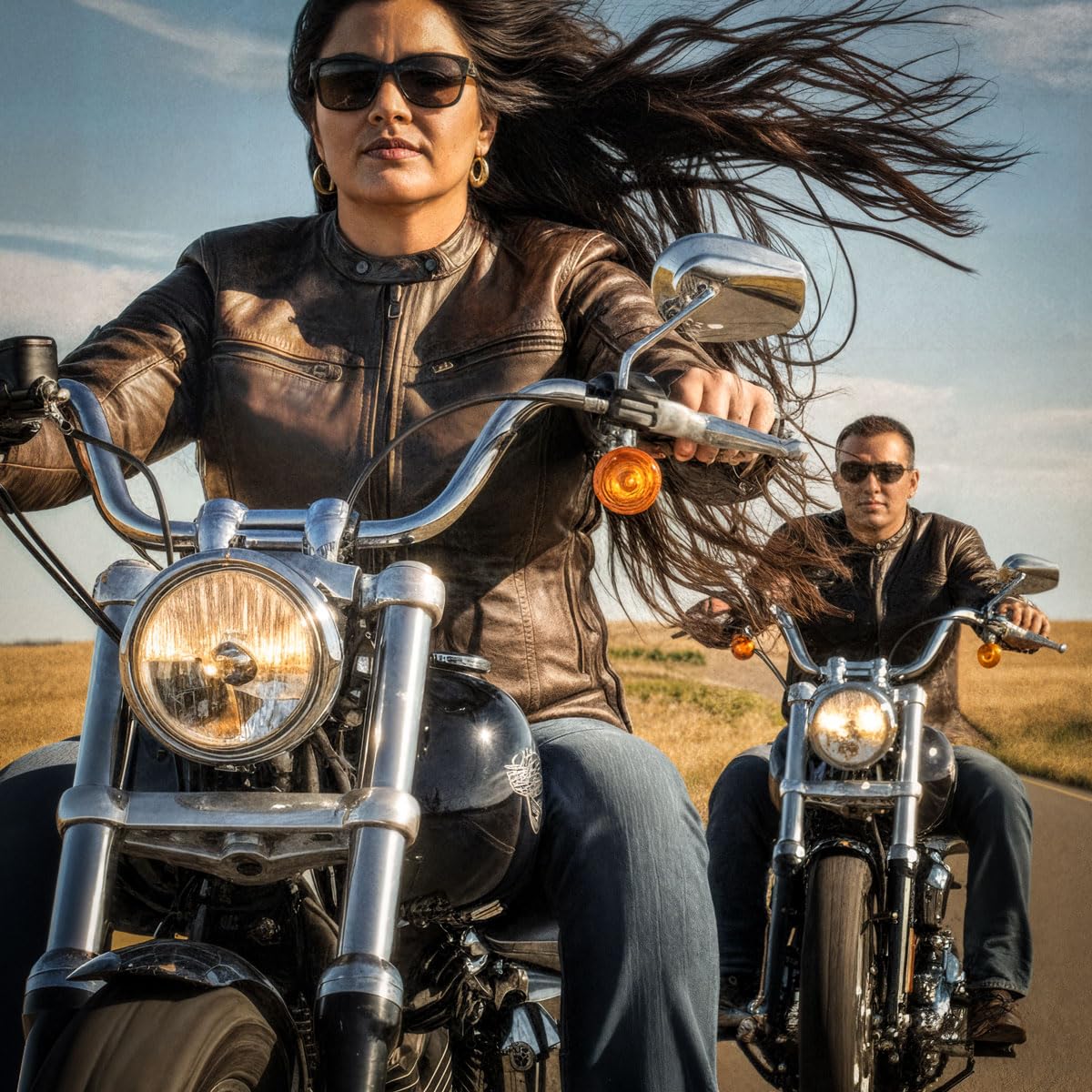 Hot Leathers Women’s Distressed Brown Leather Motorcycle Jacket with Conceal Carry Pockets