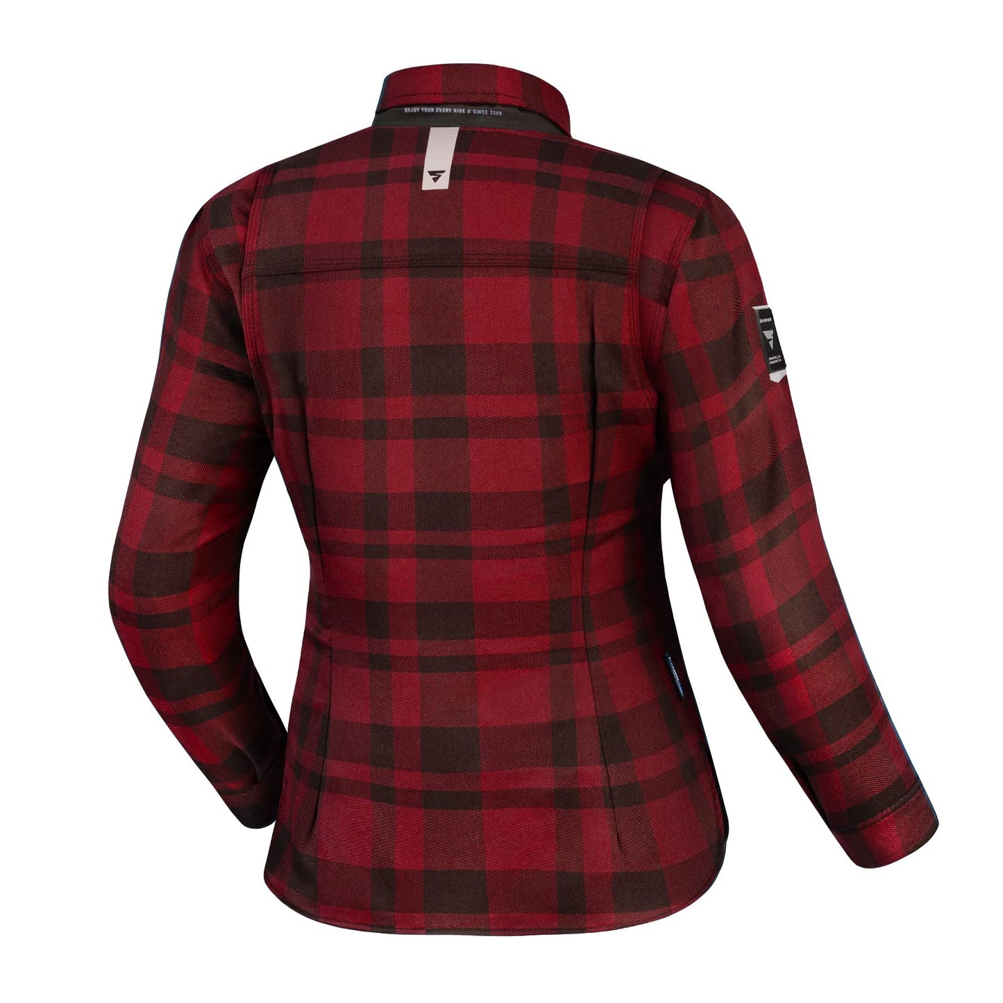 SHIMA Renegade 2 Motorbike Shirt for Women AirForce Back Protector Armour Riding Motorcycle Jacket Stretch Bikers Ventilated Lightweight Armoured Bike Textile Motorcycles (Womens, Red, XXL)