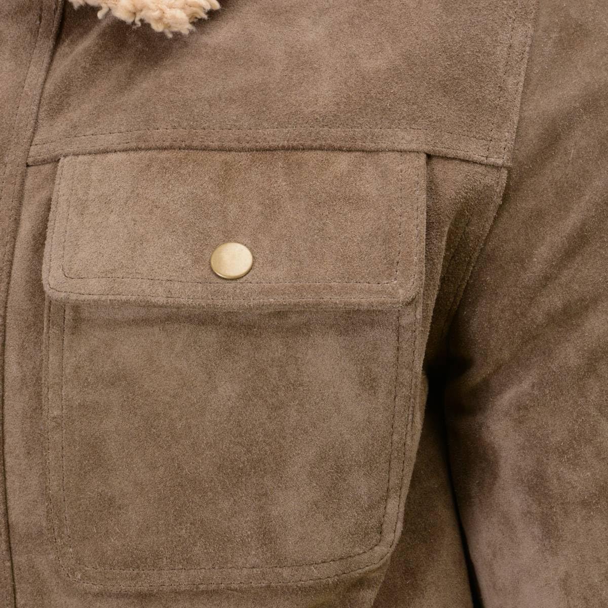 Milwaukee Leather Vintage Men's Classic Suede Leather Fashion Coat Jacket | SFM - Large