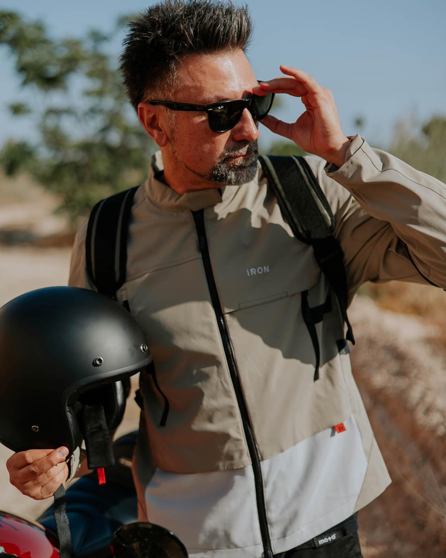 RIDEIRON Summer Motorcycle Riding Jacket with CE Armor
