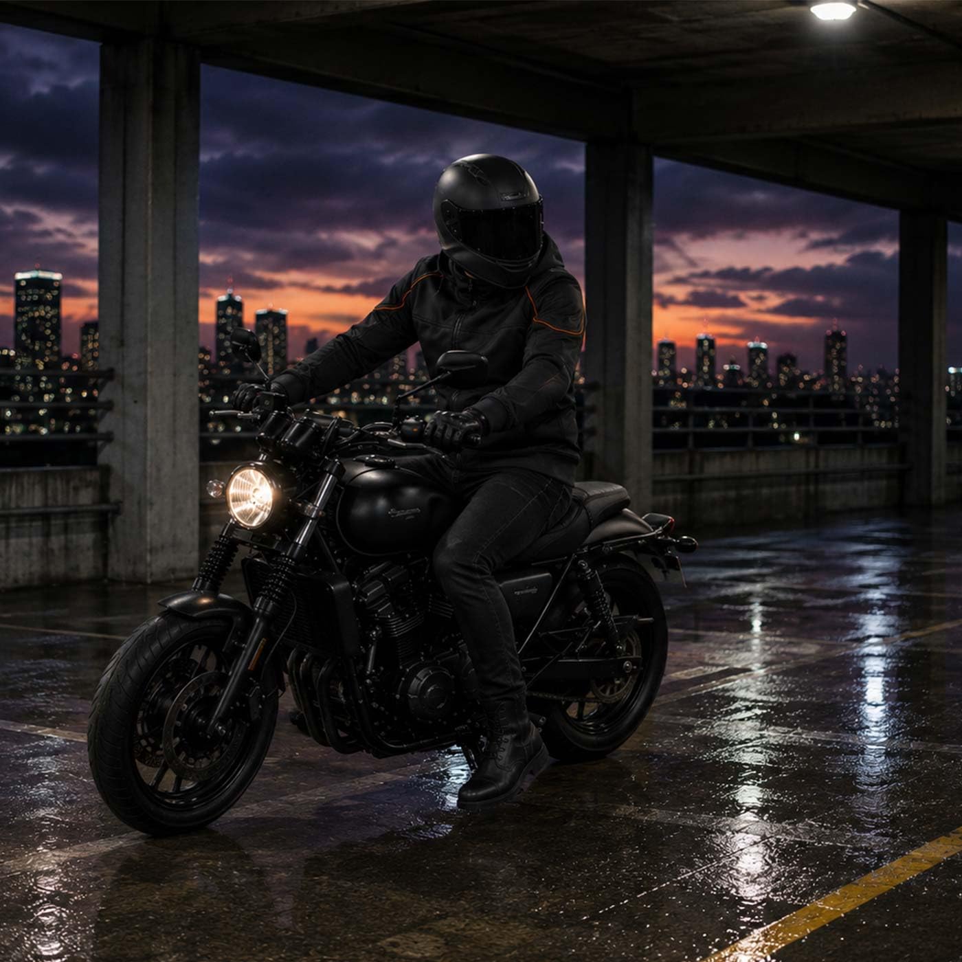 Milwaukee Leather MPM1764 Men's Black Soft Shell CE Armored Motorcycle Racing Style Hoodie Jacket w/Detachable Hood - Large