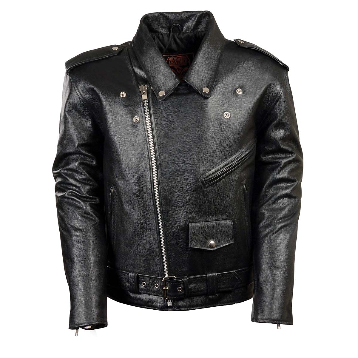 Milwaukee LKM1781-BLK-L Men's Motorcycle Jacket (Black, Large)