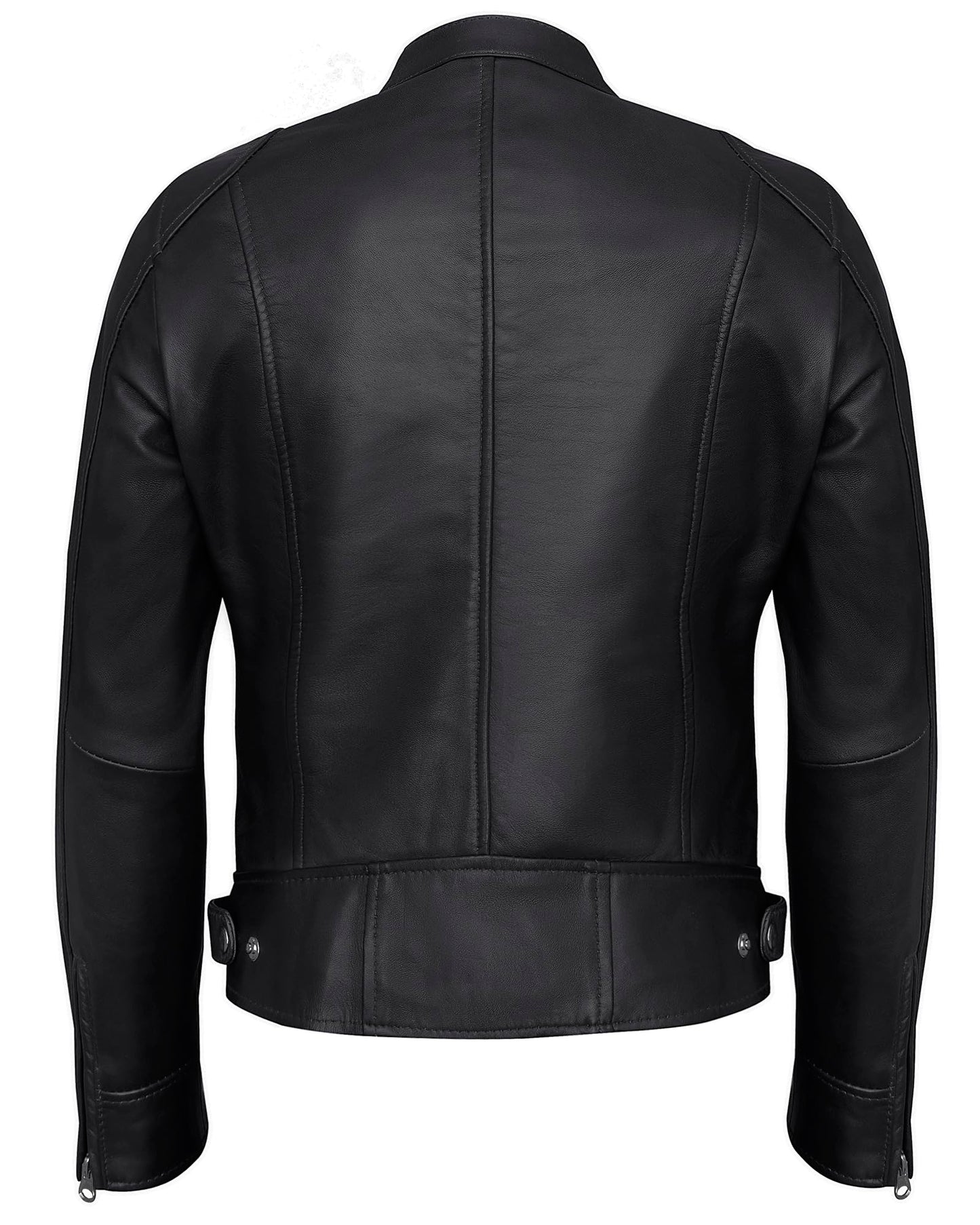 UrbanFocal DISC Womens Motorcycle Leather Jackets - Stylish Real Lambskin Black Leather Jacket Women | [101003104] Black Ddge, L