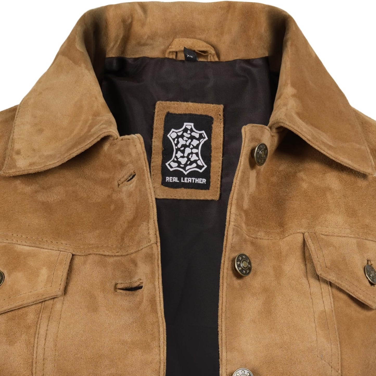 fjackets Leather Jacket Women - Real Lambskin Leather Jacket For Women Shirt Collar Style| Fernando Light Brown, [1318854] L