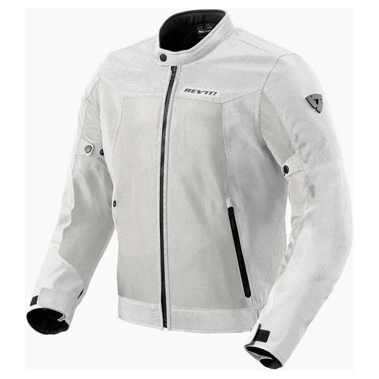 REV'IT! Men's Eclipse 2 Mesh Motorcycle Jacket (Silver - X-Large)