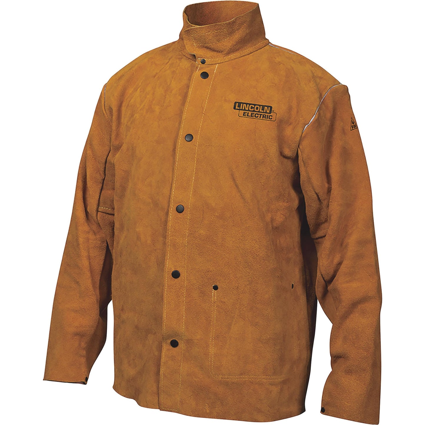Lincoln Electric KH807XL Brown X-Large Flame-Resistant Heavy Duty Leather Welding Jacket