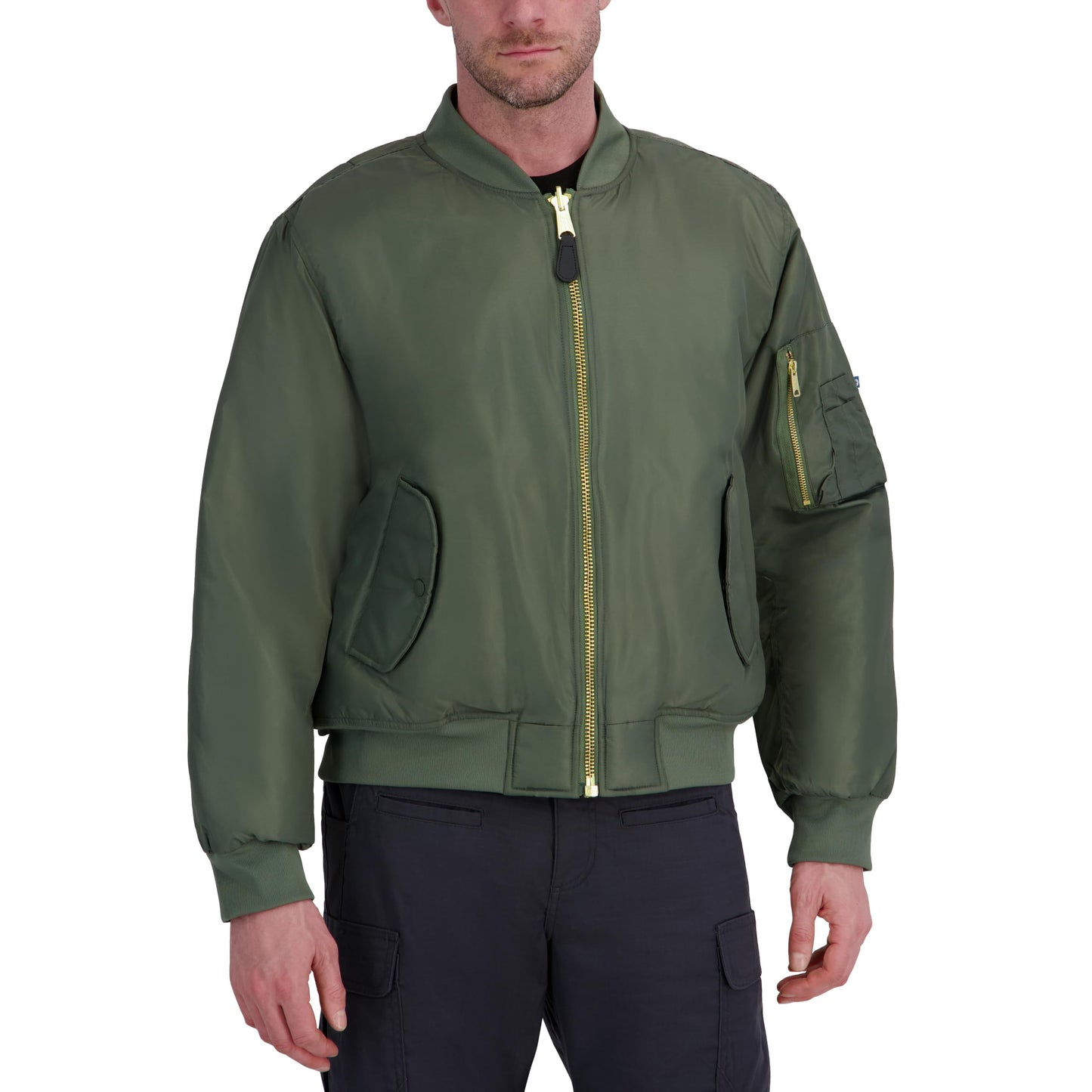 Propper Men's MA-1 Flight Jacket, Bomber Style Jacket, Sage, Medium