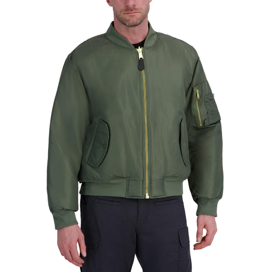 Propper Men's MA-1 Flight Jacket, Bomber Style Jacket, Sage, Medium